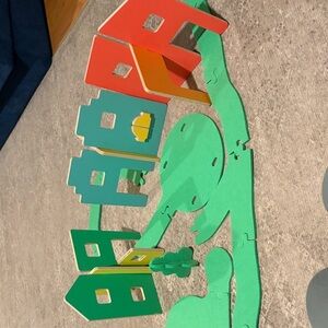 Lovevery Colorful Wooden modular Village